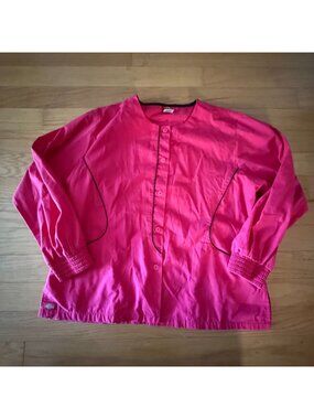 Dickie's Women's Large Hot Pink Medical Uniform Scrub Nurse Tech Jacket